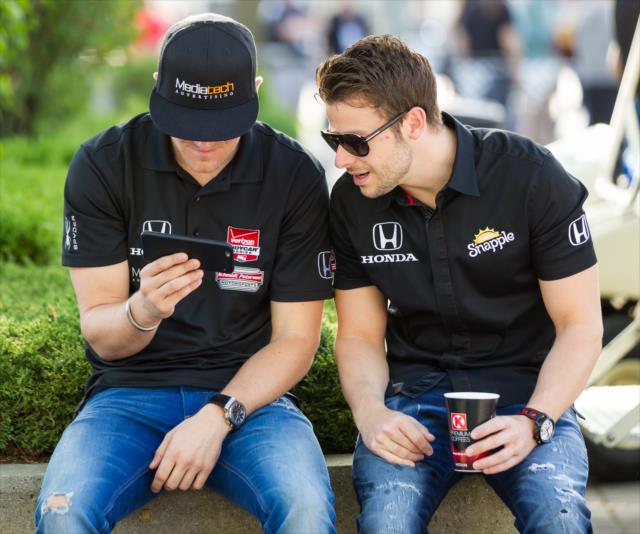 James Jakes and Marco Andretti -- Photo by: Jason Porter