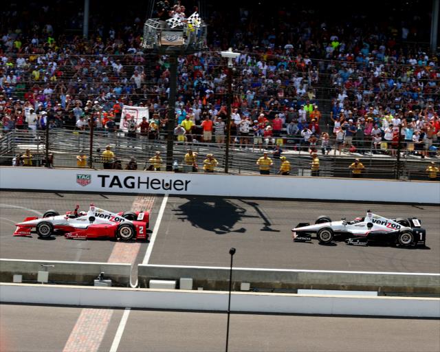 Juan Pablo Montoya wins the 99th Running of the Indianapolis 500 -- Photo by: Bret Kelley