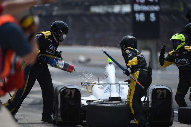 Josef Newgarden at IMS -- Photo by: Eric Anderson