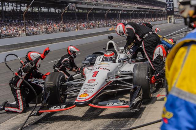 Will Power in pit lane -- Photo by: Forrest Mellott