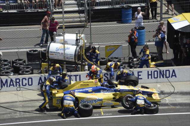 Marco Andretti in pit lane -- Photo by: Jim Haines