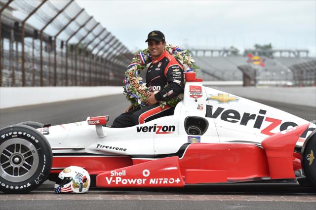 Juan Pablo Montoya wins 99th running of the Indy 500 at the Indianapolis Motor Speedway -- Photo by: Chris Owens