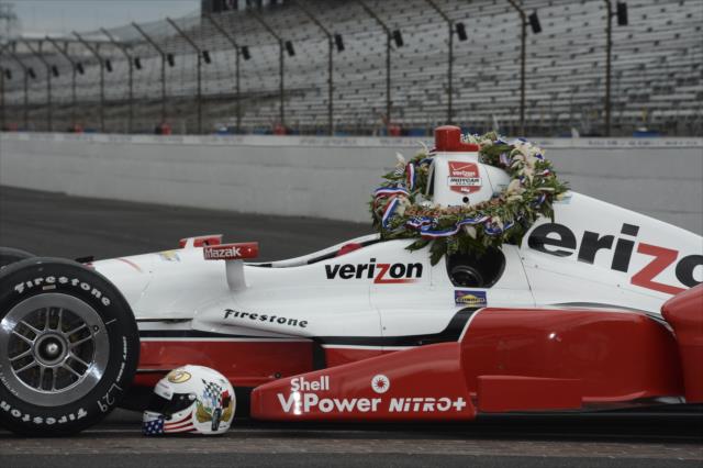 Juan Pablo Montoya wins 99th running of the Indy 500 at the Indianapolis Motor Speedway -- Photo by: Jim Haines
