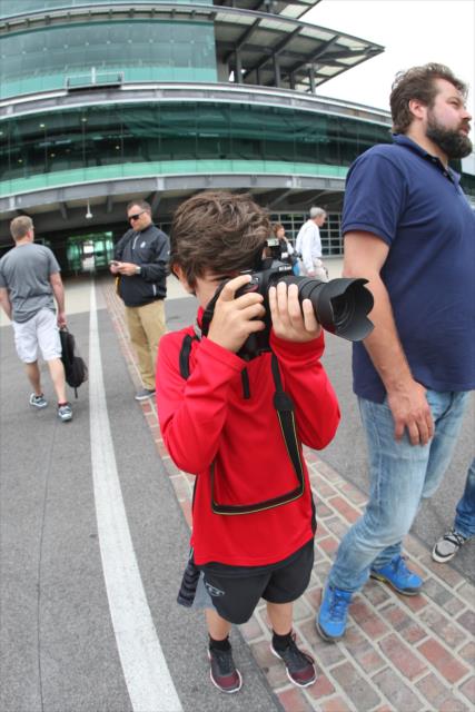 Photograher during Juan Pablo Montoya photoshoot -- Photo by: Richard Dowdy