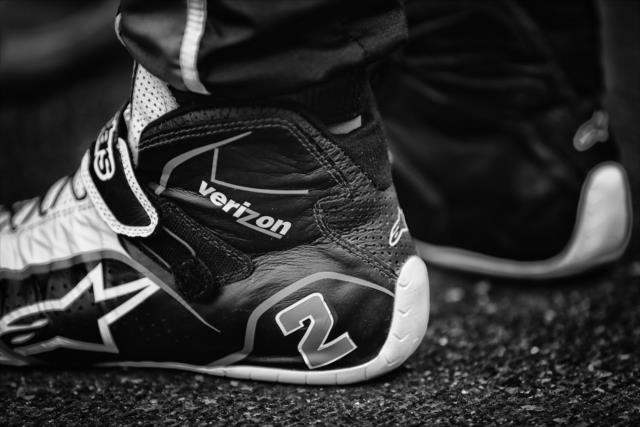 Juan Pablo Montoya shoes -- Photo by: Shawn Gritzmacher