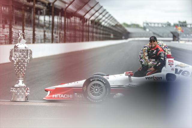 Juan Pablo Montoya wins 99th running of the Indianapolis 500 at the Indianapolis Motor Speedway -- Photo by: Shawn Gritzmacher