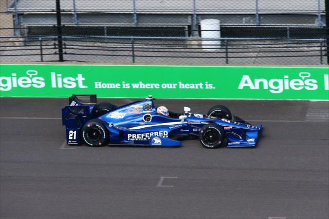 Josef Newgarden on track during practice for the Angie's List Grand Prix of Indianapolis -- Photo by: Bret Kelley