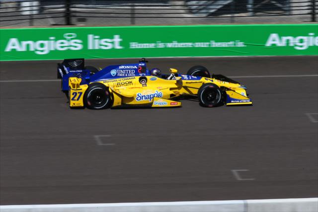 Marco Andretti on track during practice for the Angie's List Grand Prix of Indianapolis -- Photo by: Bret Kelley