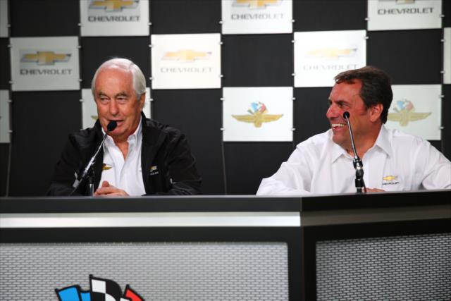Roger Penske during a press conference discussing his upcoming pace car drive for the Indianapolis 500 -- Photo by: Bret Kelley