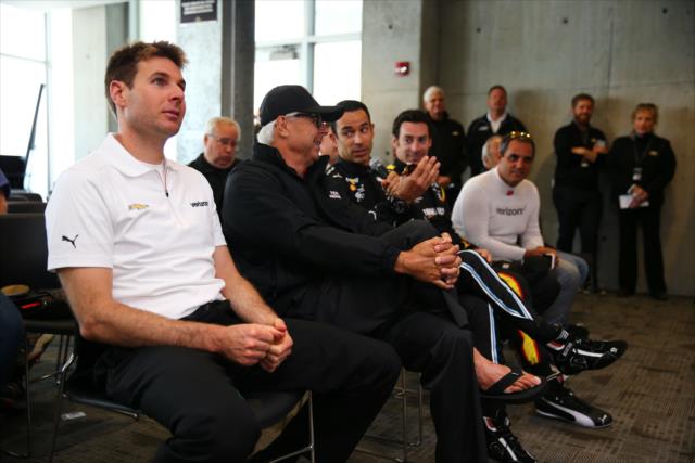 Team Penske in attendance of the Roger Penske press conference -- Photo by: Bret Kelley