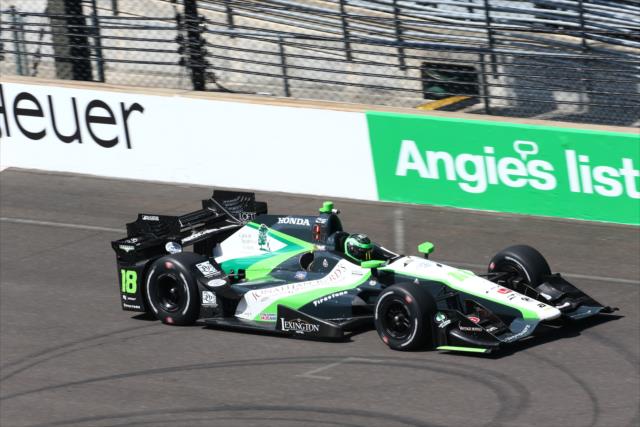 Conor Daly during practice for the Angie's List Grand Prix of Indianapolis -- Photo by: Bret Kelley