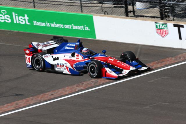 Takuma Sato during practice for the Angie's List Grand Prix of Indianapolis -- Photo by: Bret Kelley