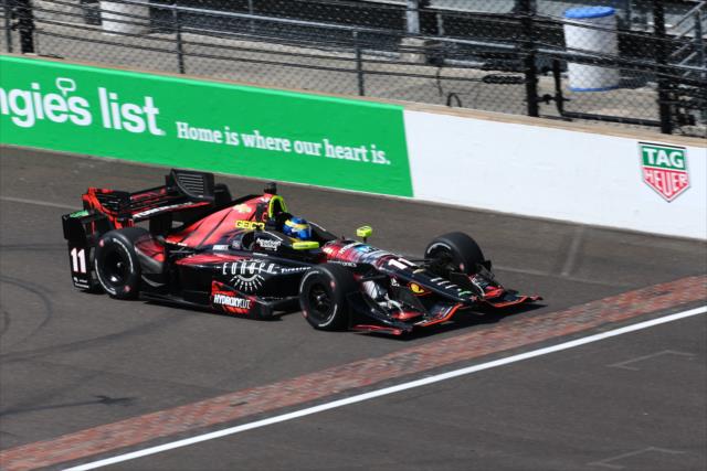 Sebastien Bourdais during practice for the Angie's List Grand Prix of Indianapolis -- Photo by: Bret Kelley