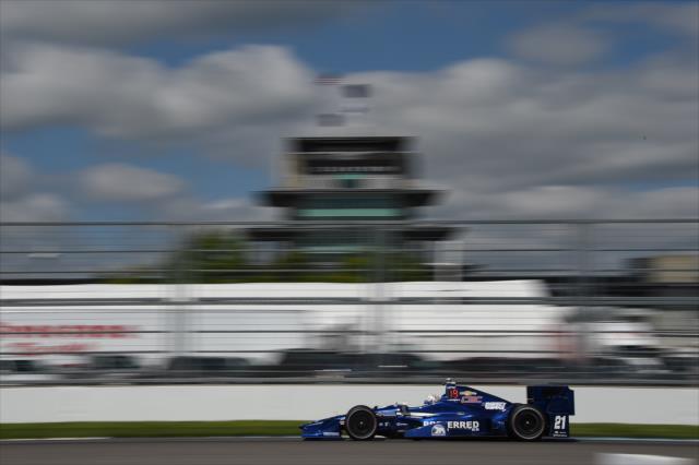 Josef Newgarden qualifying for the Angie's List Grand Prix of Indianapolis at the Indianapolis Motor Speedway -- Photo by: Chris Owens
