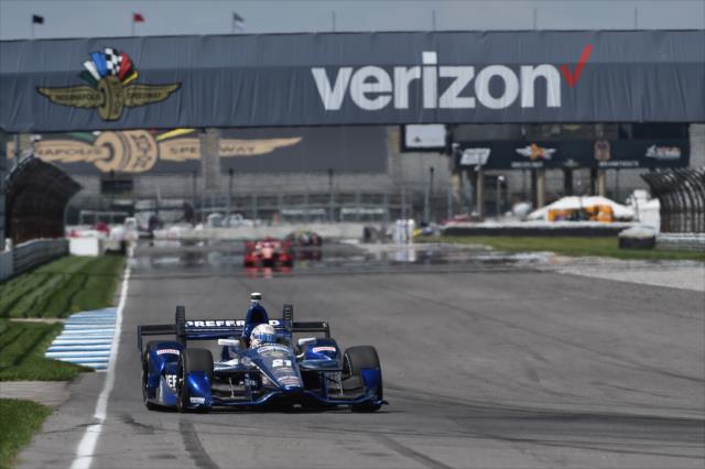 Josef Newgarden during qualifying for the Angie's List Grand Prix of Indianapolis at the Indianapolis Motor Speedway -- Photo by: Chris Owens
