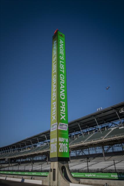 Scoring Pylon at IMS featuring the Angie's List Grand Prix of Indianapolis colors -- Photo by: Forrest Mellott