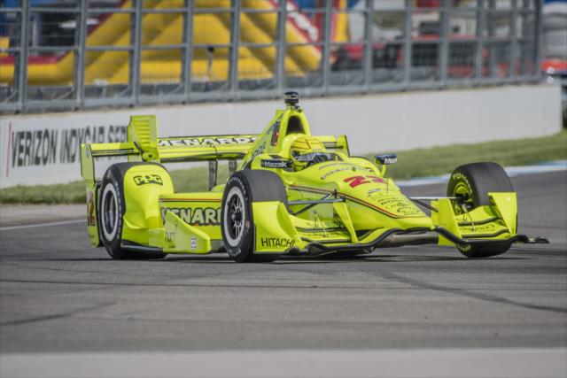 Simon Pagenaud during practice for the Angie's List Grand Prix of Indianapolis -- Photo by: Forrest Mellott