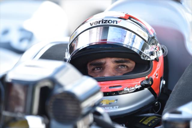 Juan Pablo Montoya focused on the upcoming Angie's List Grand Prix of Indianapolis qualifying. -- Photo by: John Cote