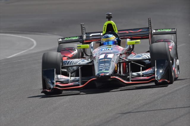 Sebastien Bourdais qualifying for the Angie's List Grand Prix of Indianapolis. -- Photo by: John Cote