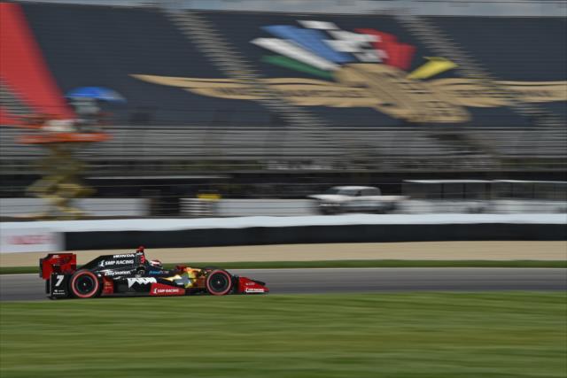 Mikhail Aleshin qualifying for the Angie's List Grand Prix of Indianapolis. -- Photo by: John Cote