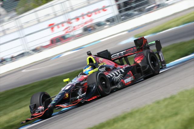 Sebastien Bourdais during practice for the Angie's List Grand Prix of Indianapolis -- Photo by: Joe Skibinski