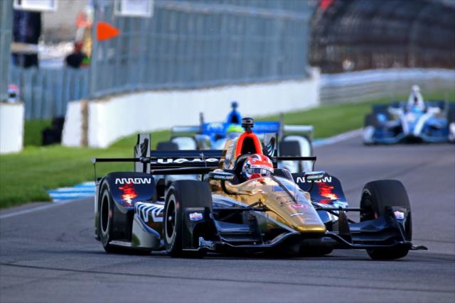 James Hinchcliffe qualifying for the Angie's List Grand Prix of Indianapolis at the Indianapolis Motor Speedway -- Photo by: Mike Harding