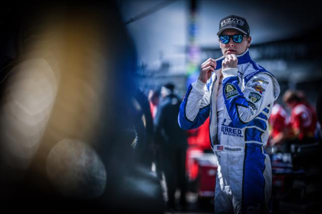 Josef Newgarden during practice for the Angie's List Grand Prix of Indianapolis -- Photo by: Shawn Gritzmacher