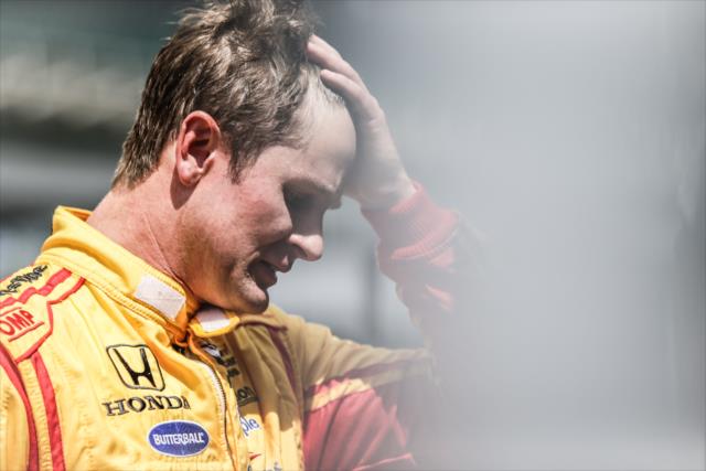 Ryan Hunter-Reay at IMS -- Photo by: Shawn Gritzmacher