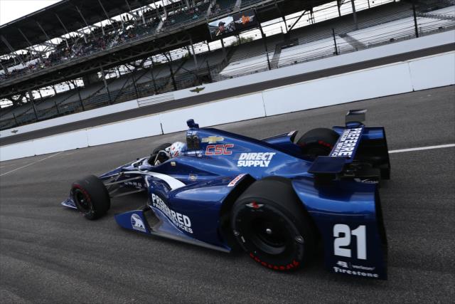 Josef Newgarden during qualifications for the 100th Running of the Indy 500 presented by PennGrade Motor Oil -- Photo by: Chris Jones