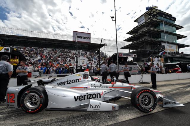 Will Power during qualifications for the 100th Running of the Indianapolis 500 presented by PennGrade Motor Oil -- Photo by: Chris Owens