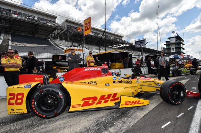 Ryan Hunter-Reay during qualifications for the 100th Running of the Indianapolis 500 presented by PennGrade Motor Oil -- Photo by: Chris Owens