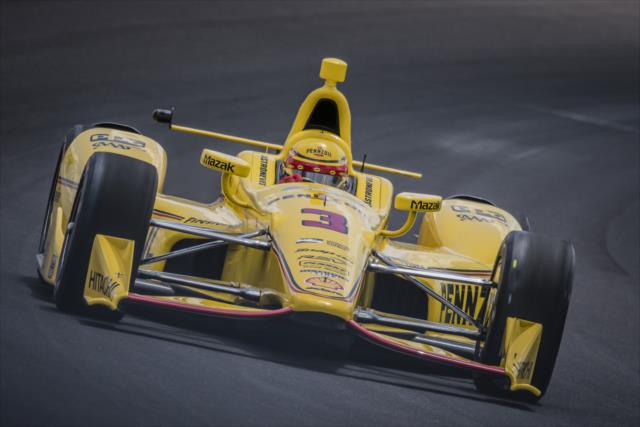Helio Castroneves during practice for the 100th Running of the Indy 500 presented by PennGrade Motor Oil -- Photo by: Forrest Mellott