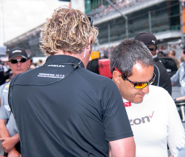 Juan Pablo Montoya during qualifications for the 100th Running of the Indianapolis 500 presented by PennGrade Motor Oil -- Photo by: Mike Finnegan