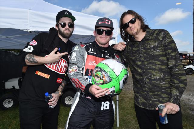 Conor Daly with Zeds Dead in the Snake Pit -- Photo by: Chris Owens