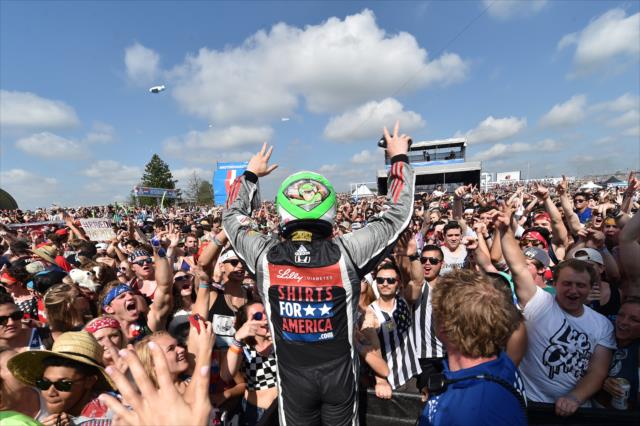 Conor Daly in the Indy 500 Snake Pit prior to the 100th Running of the Indy 500 presented by PennGrade Motor Oil -- Photo by: Chris Owens