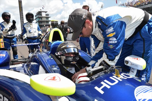 Josef Newgarden on the grid prior the 100th Running of the Indy 500 presented by PennGrade Motor Oil -- Photo by: Chris Owens