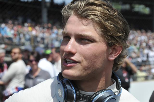 Sage Karam before the 100th running of the Indianapolis 500 presented by PennGrade Motor Oil -- Photo by: Eric McCombs