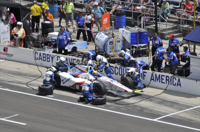 Gabby Chaves in the pits during 100th Running of the Indianapolis 500 presented by PennGrade Motor Oil -- Photo by: Eric McCombs