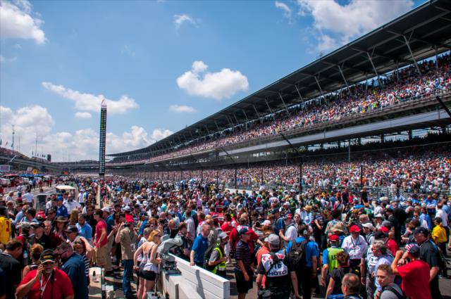 Pre-race festivities underway for the 100th Indianapolis 500 -- Photo by: Mike Finnegan