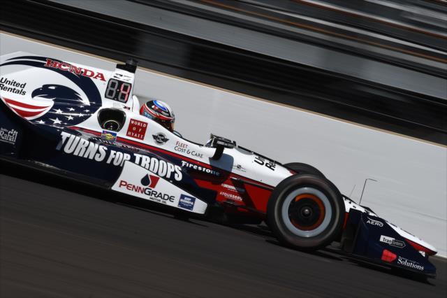 Graham Rahal races down the frontstretch during the INDYCAR Grand Prix at the Indianapolis Motor Speedway -- Photo by: Chris Owens