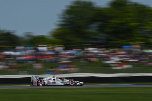 Will Power exits the Turn 5-6 chicane and onto the backstretch during the INDYCAR Grand Prix at the Indianapolis Motor Speedway -- Photo by: Chris Owens