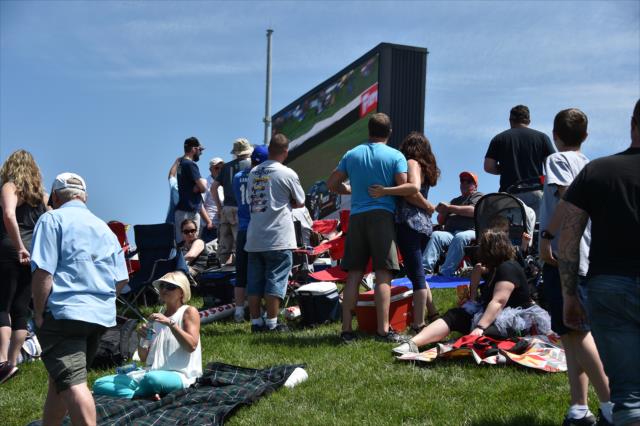 Fans enjoying the INDYCAR Grand Prix at the Indianapolis Motor Speedway -- Photo by: Dana Garrett