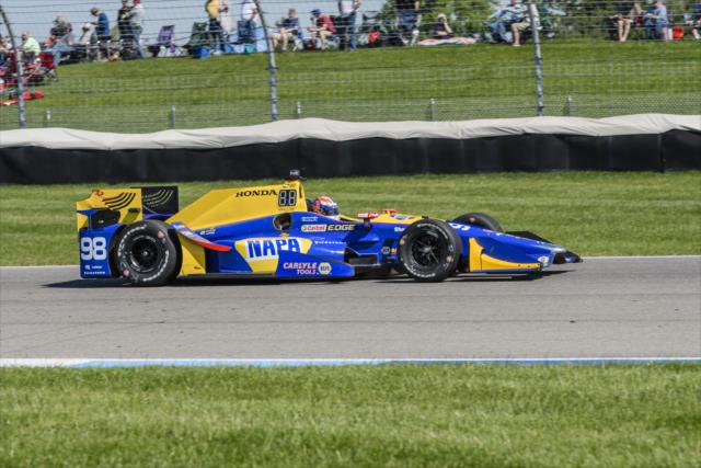 Alexander Rossi during morning warm-up -- Photo by: Forrest Mellott