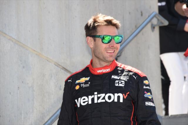 Will Power before heading out to the track. -- Photo by: Jim Haines