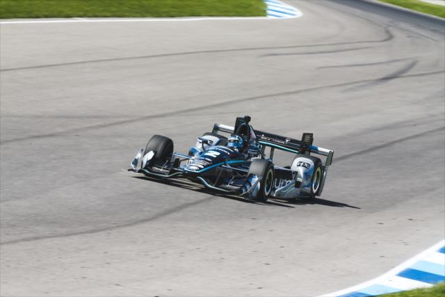 Josef Newgarden sets up for Turn 11 during the INDYCAR Grand Prix at the Indianapolis Motor Speedway -- Photo by: Joe Skibinski