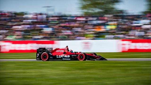 Mikhail Aleshin streaks toward Turn 8 during the INDYCAR Grand Prix at the Indianapolis Motor Speedway -- Photo by: Karl Zemlin