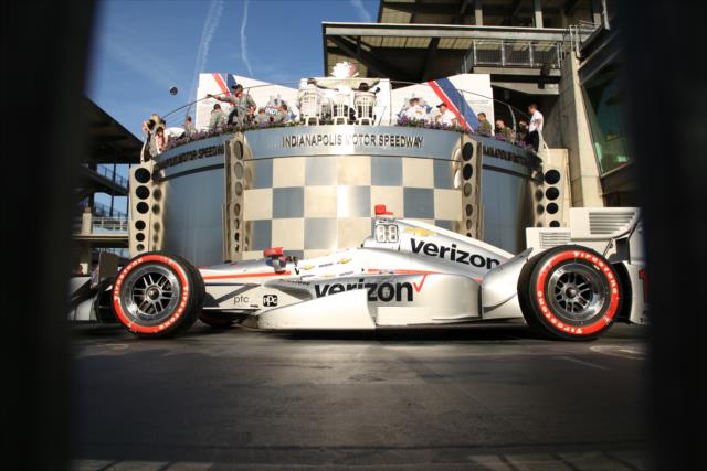 The No. 12 Verizon Chevrolet of Will Power sits in Victory Circle following his win in the INDYCAR Grand Prix at the Indianapolis Motor Speedway -- Photo by: Matt Fraver