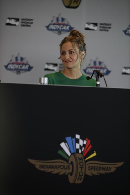 Alicia Silverstone during a press conference at IMS -- Photo by: Shawn Gritzmacher