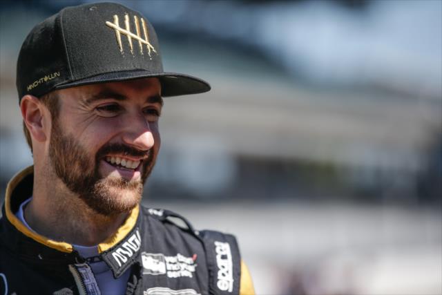James Hinchcliffe at the Indianapolis Motor Speedway -- Photo by: Shawn Gritzmacher