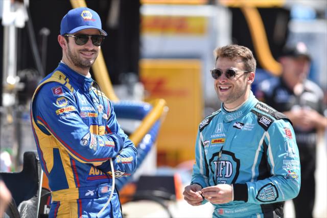 Alexander Rossi and Marco Andretti -- Photo by: Chris Owens
